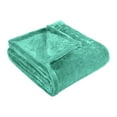 thumbnail image 2 of Premium 100% Micro-Polyester Fleece Blanket, Ultra-Plush , Soft, Breathable, All-Season, Perfect for Bed or Couch, Blanket Set , Twin, Turquoise by Blue Nile Mills, 2 of 7