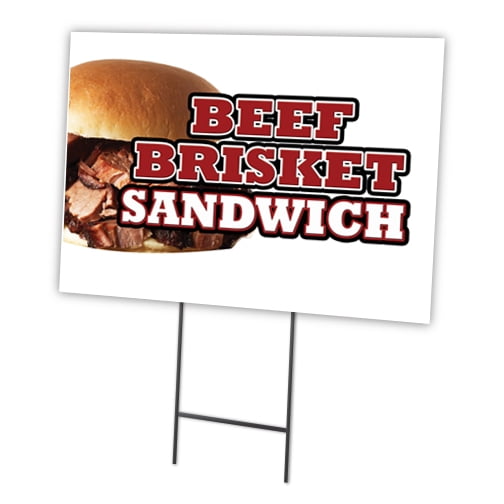 BACON WRAPPED HOT DOG 18/"x24/" Yard Sign /& Stake outdoor plastic coroplast
