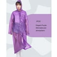 thumbnail image 4 of Rain Ponchos for Adults Kids Reusable 1/2Pcs Raincoats Emergency for Women Men with Hood and Drawstring, 4 of 7