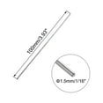 thumbnail image 2 of 1.5mm x 100mm 304 Stainless Steel Solid Round Rod for DIY Craft - 2Pcs, 2 of 5