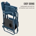 thumbnail image 5 of Flex 'N Go Outdoor Folding Chair for Camping with Table & Cooler, Sapphire, 5 of 7
