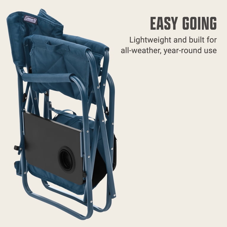 Flex 'N Go Outdoor Folding Chair for Camping with Table & Cooler