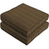 Better Homes and Gardens Brown Woven Stripe Seat Pad, 2-pack