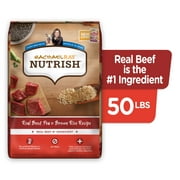 Rachael Ray Nutrish Real Beef, Pea & Brown Rice Recipe Dry Dog Food, 50 lb. Bag (Packaging May Vary)