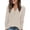 Beige&19#0525L, variant on Women's Sweater Ribbed Knit Basic Henley Long Sleeve Shirts for Women Lightweight Soft Fall Winter Warm Trendy Women Tunic Tops Khaki M