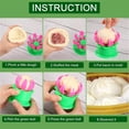 thumbnail image 3 of 2 piezas chino Baozi fabricante de bollos rellenos al vapor de plástico que hace el molde herramienta de cocina Bao Steamer Dumpling Maker, 3 of 5