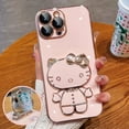 Hello Kitty Mirror Bracket Holder Case For Xiaomi POCO F5 X5 Pro F3 X3