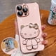 thumbnail image 4 of Hello Kitty Mirror Bracket Holder Phone Case For Huawei P60 Pro Plus P50 P40 P20 P30 Lite P Smart Z Y9 Prime 2019 Plating Cover, 4 of 5