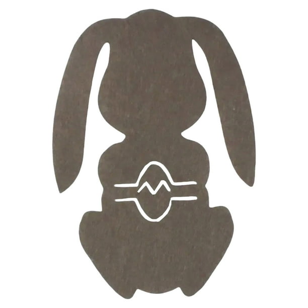 Portacubiertos Conejito de Pascua - Material de tela, ajustable, para decoración de mesa de fiestas de Pascua