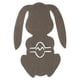thumbnail image 1 of Portacubiertos Conejito de Pascua - Material de tela, ajustable, para decoración de mesa de fiestas de Pascua, 1 of 5