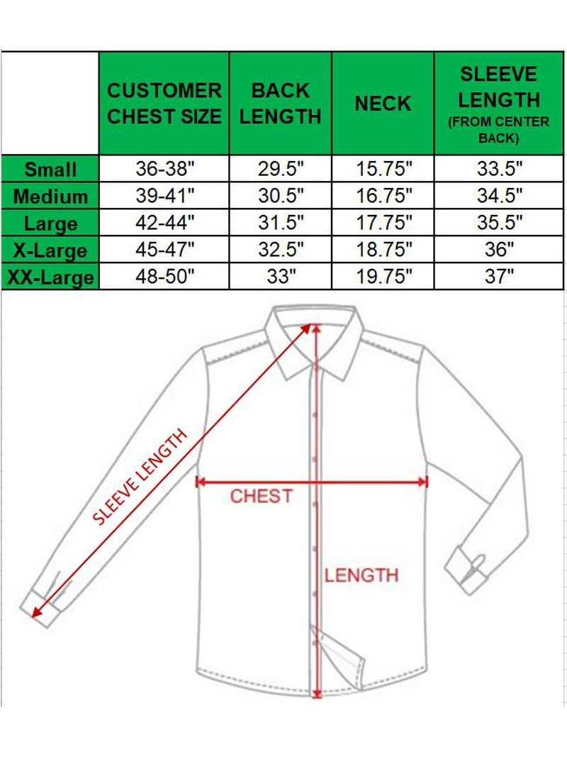 GBH Men's Long Sleeve Slim-Fit Solid Dress Shirts, Size: Medium, White GBH Men's Long Sleeve Slim-Fit Solid Dress Shirts, Size: Medium, White