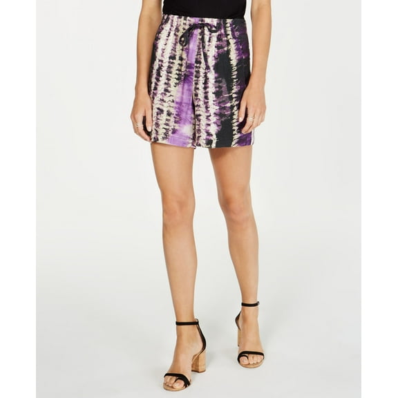 Petite Tie Dyed Drawstring Shorts Twilight Tie Dye PXS