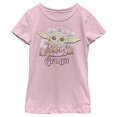 thumbnail image 2 of STAR WARS Mandalorian Grogu Cute Girl's Solid Crew Tee, Light Pink, Small, 2 of 2