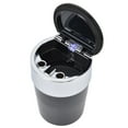 thumbnail image 4 of Cenicero para coche con doble orificio para humo y luz azul LED con tapa para exteriores, viajes, hogar y oficina Estilo 5, 4 of 10