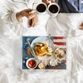 thumbnail image 7 of Acrylic Tray 15.7*11.8*1.9 Inch Transparent Tray Food Tray Tea Cup Tray Serving Trays Cosmetics Storage Kitchen Table Bathroom Sundry Storage Eagle Pattern, 7 of 7