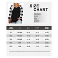 thumbnail image 3 of TIYOMI Plus Size Tops For Women Black Long Sleeve Blouses Raglan Plaid Sleeves Crewneck Shirts White Tee Loose Fit Tunics Fall Winter Casual Pullover XL 14W 16W, 3 of 3