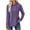 Purple, variant on Sweatshirt for Women Casual Loose Solid Color Hooded Button Drawstring Long Sleeves Tops Fall Outfits Fashion Clothes