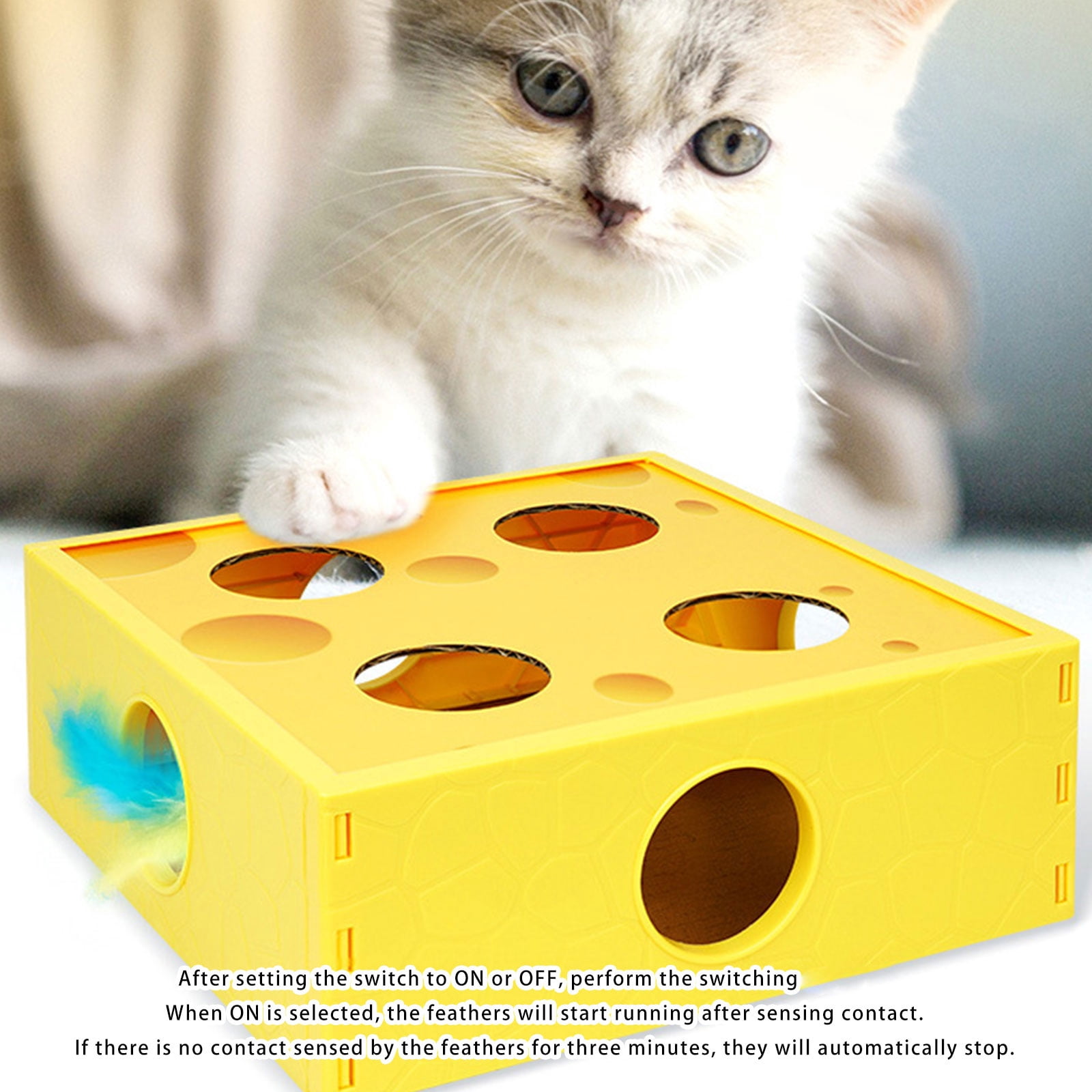MultiFunctional Automatic Rotating Activity Chew Resistant Puzzle Toy Design Enrichment Toy