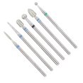 thumbnail image 1 of Nail Drill Bit,6pcs/pack Stainless Steel Nail Nail Polish Head Nail Grind Head Versatile Functionality, 1 of 7