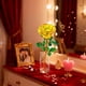 thumbnail image 5 of Adorno De Rosa De Cristal 1Pcs Crystal Rose Ornament Glass in Yellow for Valentine's Day Wedding Birthday Gift Keepsake 9.45x2.76" JASKFLY, 5 of 8