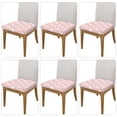 thumbnail image 2 of Gukieu Cute Rabbit Print Square Cushion Cover, Elastic Strap Chair Protector, Suitable for Family Restaurant, Hotel Banquet Decorations-Six Piece, 2 of 7