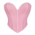thumbnail image 1 of Corsés sexys para mujer, Tops cortos con estampado dorado, corpiño con cordones, moldeador de cuerpo, lencería gótica, 1 of 5