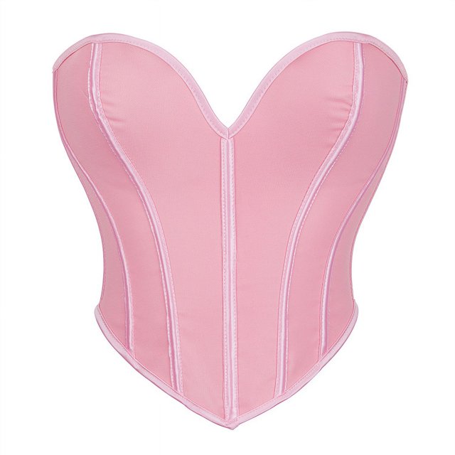 Corsés sexys para mujer, Tops cortos con estampado dorado, corpiño con cordones, moldeador de cuerpo, lencería gótica