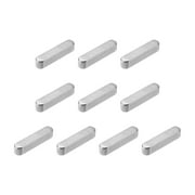 10Pack Round Ended Feather Key, 6 x 6 x 30mm Stainless Steel Key Stock Keystock