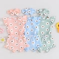 thumbnail image 4 of Douhoow Baby Girl 2 Piece Daisy Clothes Infant Summer Romper Ruffle Elastic Shorts Headband Set, 4 of 8