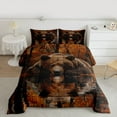 thumbnail image 3 of Feelyou Rustic Brown Bear Bedding Comforter Set, Wooden Wildlife Twin Comforter Sets, Countryside Animal Reversible Bedding Set, Ultra Soft Bedroom Decor, 2pcs, 3 of 9