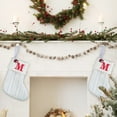 thumbnail image 4 of PALIFEUR Christmas Stockings with Initials, 6x8 Inch Christmas Decorations Stocking, Personalized Christmas Stockings for Christmas Tree Decorations Holiday Party, White, 4 of 6