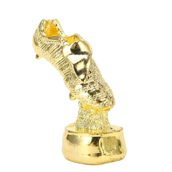 Adorno de trofeo de bota dorada, modelo de premio de Metal, regalo de decoración de recuerdo para fanáticos del fútbol
