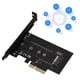 thumbnail image 1 of M.2 A PCI-E3.0 X4 Tarjeta de Expansiada, Tarjeta de Adaptador de Clave M, Desconcio de Metal Negro para m2 ngff nvme ssd disco duro duro, 1 of 7