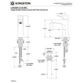 thumbnail image 2 of Kingston Brass LS4223XL Millennium One-Handle 1-Hole Bathroom Faucet with Push Pop-Up Drain in Brushed Brass, 2 of 4