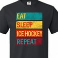 thumbnail image 4 of Inktastic Hockey Eat Sleep Ice Hockey Repeat T-Shirt, 4 of 5