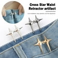 thumbnail image 4 of Jeans Tighten Waist Button Adjustable Star Waist Clip Metal Pin for Skirt Pants. M2U0, 4 of 9