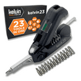 thumbnail image 1 of Kelvin Tools Kelvin 23 Urban Multi Tool Screwdriver Set All in One with 16 Bit Set, Tape Measure, Liquid Level, Hammer, Flashlight Multibit Pocket Screwdriver, Universal Precision Screwdriver, 1 of 6