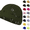 34# Army Green, variant on Beanie for Women Goth Distressed Ring Punk Skull Cap Y2K Pin Knit Hatswith Piercing Metal Rings for Hiphop Grunge Streetwear