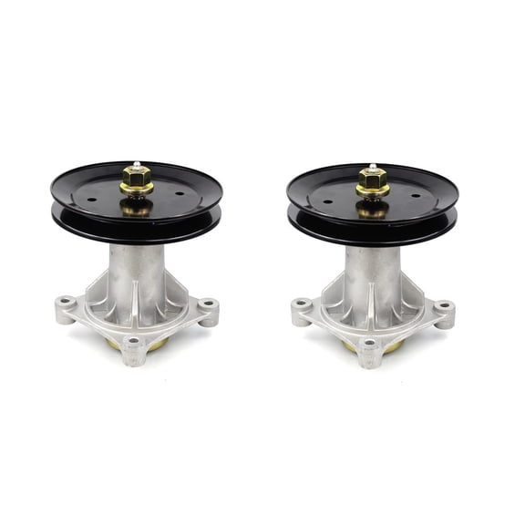 (2 Pack) OEM Replacement Spindle Assembly with Pully Compatible with Husqvarna 21546238, 21546299, 587819701 FITS Models AYP 42", 46", 48" and 54" Decks