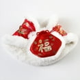 thumbnail image 4 of Cat Tang-Suit Festive Cloak Warm Collars With Red Envelope Autumn Winter Chinese Style New Year Clothes Soft Comfortable Scarf For Dogs, 4 of 7