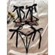 thumbnail image 2 of Conjunto de lencería con bordado de mariposas, sujetador de malla sin forro y tanga de tiras, lencería y ropa interior sexy para mujer, 2 of 5