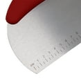 thumbnail image 3 of Semicircular Stainless Steel Bench Scraper, Dough Bowl Spatula Food-safe Dough Cutter Flexible Scraper Bench, 3 of 10