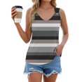 thumbnail image 2 of Jxximdong Tank Top for Women 2025 Casual Summer V Neck Sleeveless Camisole Ring Straps Loose Fit Workout Basic Shirts Spring Tops for Women, 2 of 4