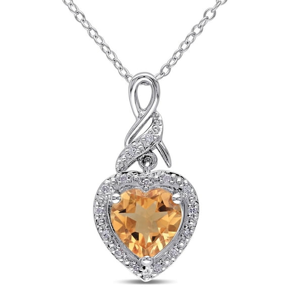Everly Women's Citrine Sterling Silver Necklace