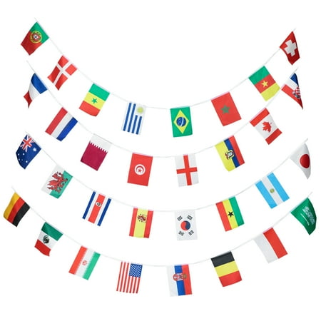 Grand Opening 32 Countries String Flag Party Pull Flag Countries String ...