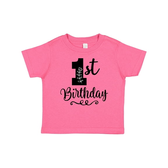 Inktastic 1st Birthday One Year Old Girls Girls Baby T-Shirt