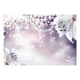 thumbnail image 2 of Tiptophomedecor Peel and Stick Floral Wallpaper Wall Mural - Lilies And Glitters- Removable Wall Decals, 2 of 3