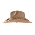 thumbnail image 2 of WITHMOONS Suede Indiana Jones Hat Outback Hat Fedora With Cord CD8858 (Beige), 2 of 5