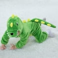 thumbnail image 3 of Ca Disfraz de dinosaurio para niños pequeños Disfraz de animal mono con capucha lindo para niños Halloween, 3 of 5