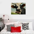 thumbnail image 5 of Orinice Cow Fine Art Aesthetic Poster and Print Wall Painting for Classroom Kitchen Office Farmhouse Bathroom Room Decor Pictures Wall Art Painting Canvas Prints Wall Art Canvas Living Room Bedroom, 5 of 6